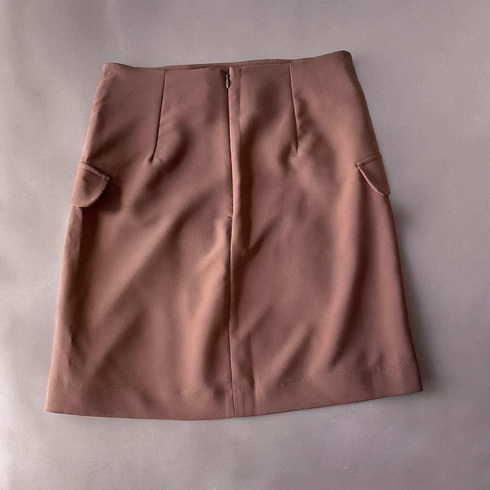 DYNAMITE NUDE PINK UTILITY  MINI SKIRT SIZE US XS - Picture 7 of 8